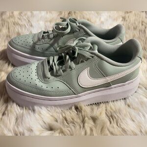 Nike Court Vision Alta leather platform sneakers